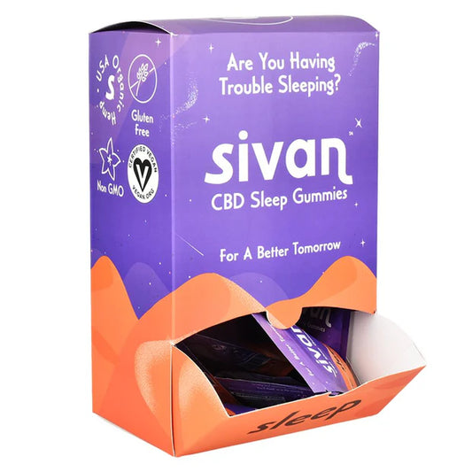 SIVAN CBD BLEND GUMMIES 5PK(25MG EACH) 10CT DISPLAY BOX