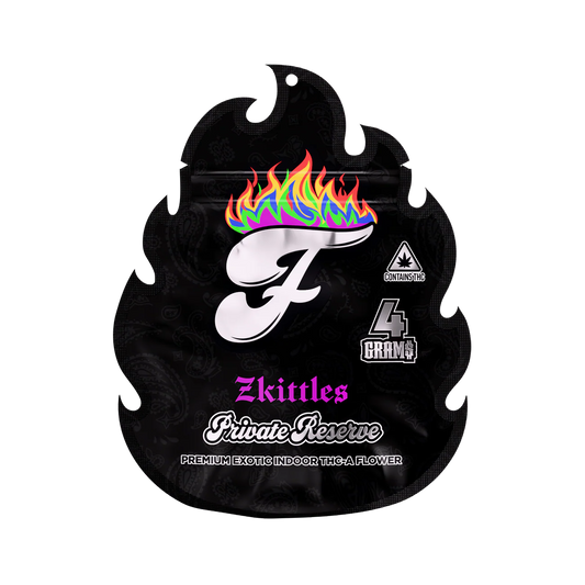 FUEGO - ZKITTLES (HYBRID-28.097%) - PRIVATE RESERVE - PREMIUM EXOTIC INDOOR THC-A FLOWER | 4GM-BAG |