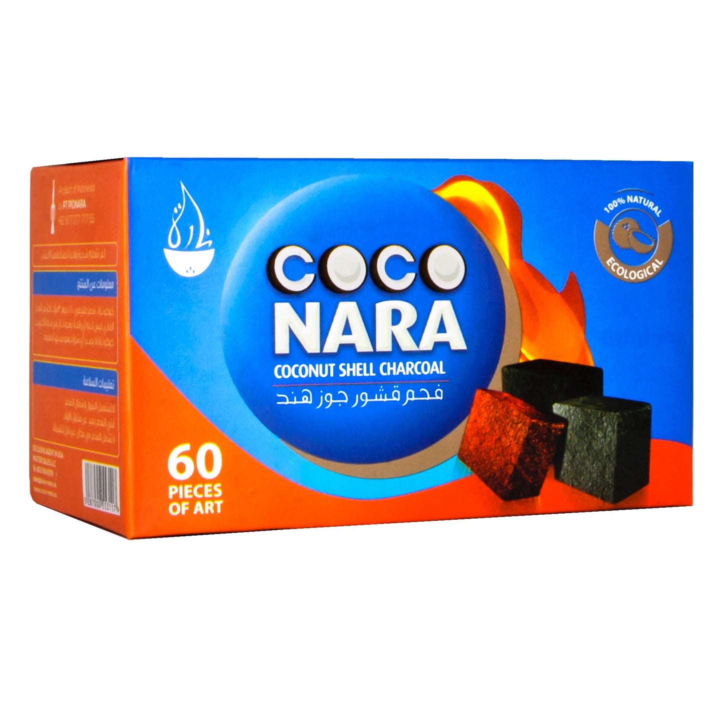 COCO NARA CHARCOAL 60COUNT / BOX
