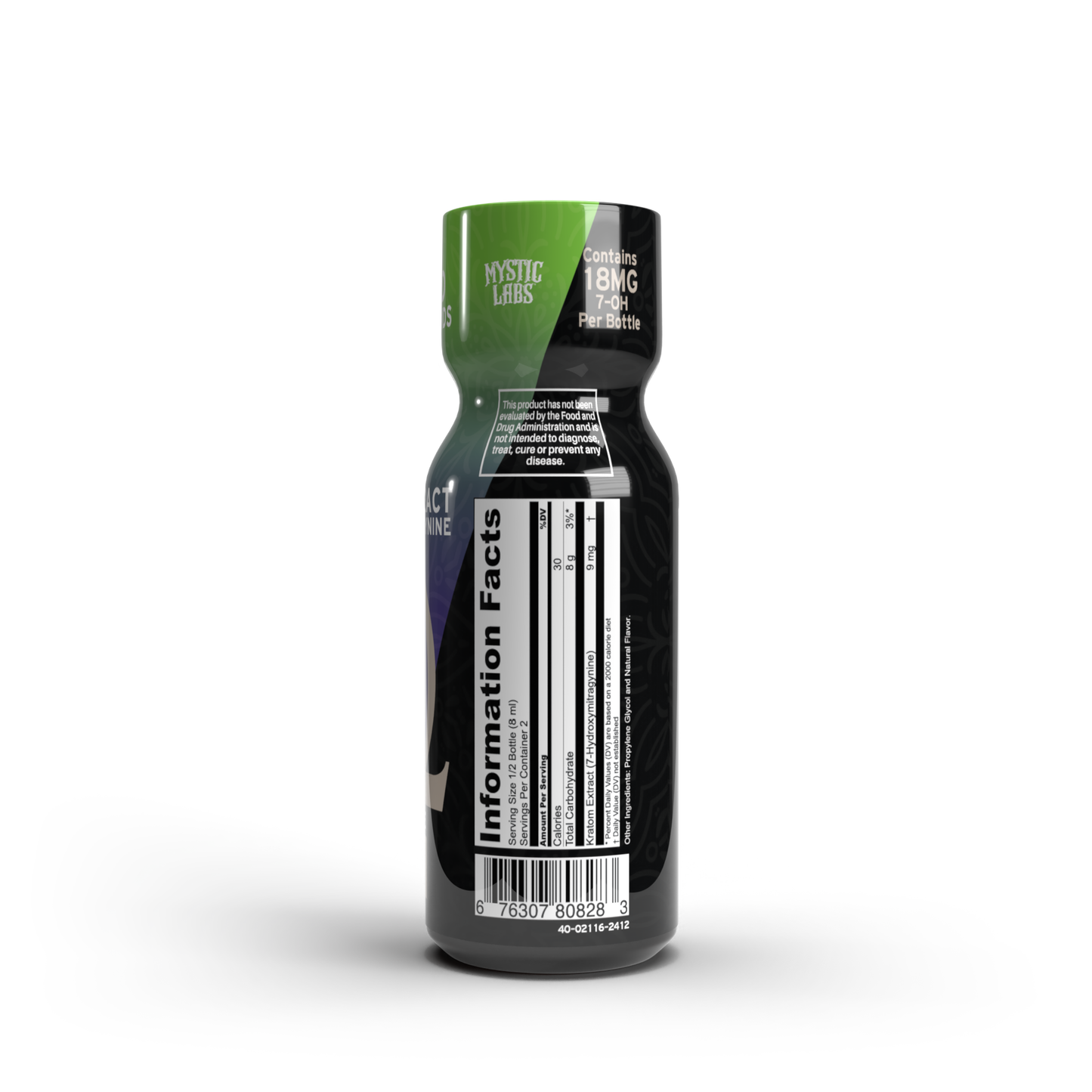 MYSTIC LABS - 15ML 7-OH KRATOM SHOT