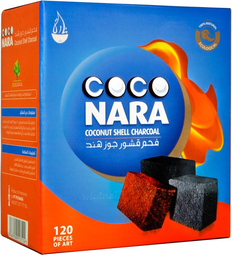 COCO NARA CHARCOAL 120COUNT / BOX