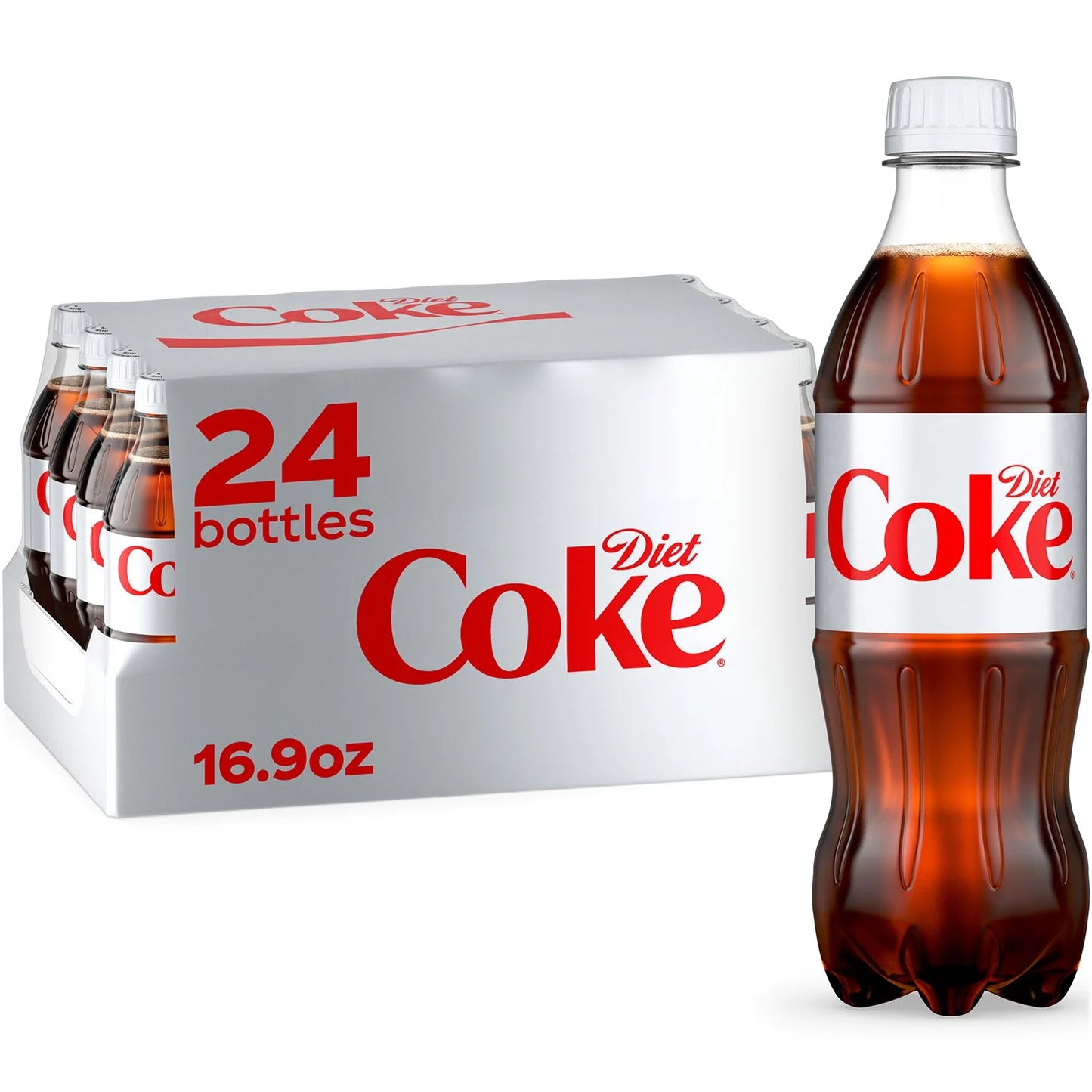 DIET COKE SODA SOFT DRINK, 16.9 fl. oZ - 24PACK / CASE