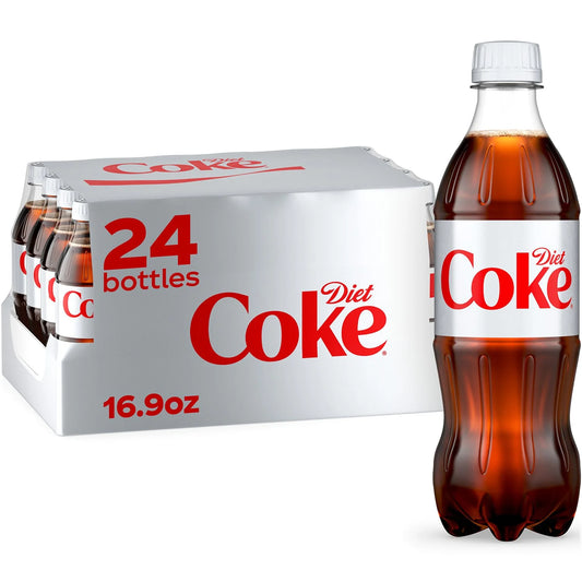 DIET COKE SODA SOFT DRINK, 16.9 fl. oZ - 24PACK / CASE