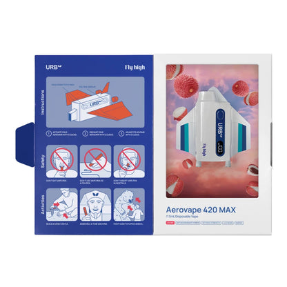URB - MILE HIGH AEROVAPE 420 MAX LIVE RESIN|DELTA8|THCP|THB|1.5G DISPOSABLE VAPE - 6PACK