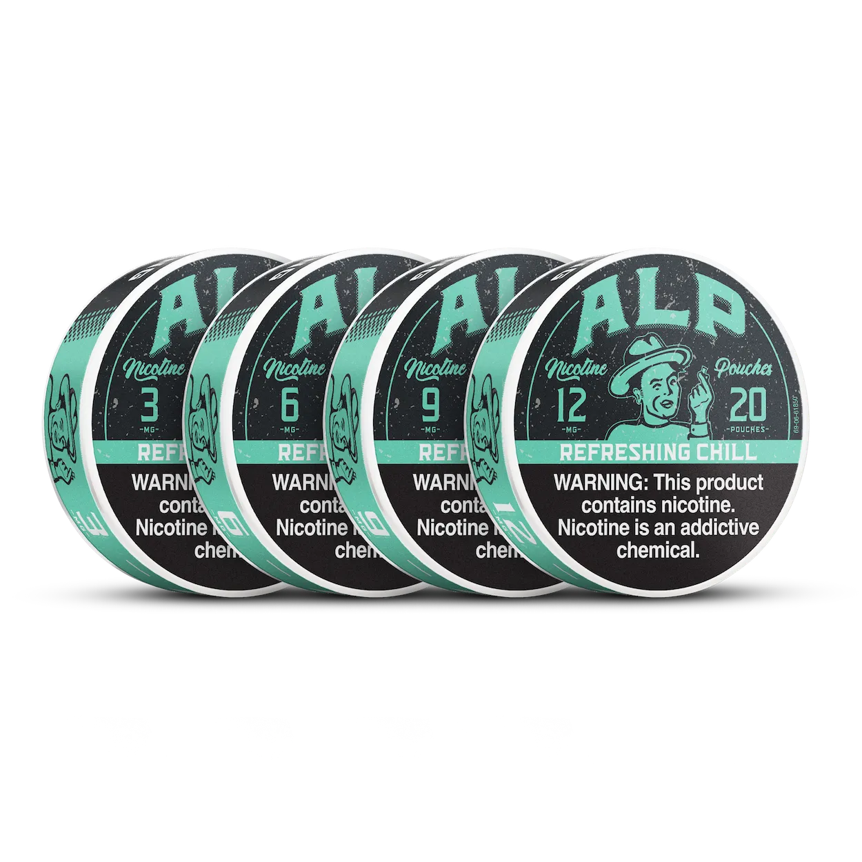 ALP NIC - 5 CANS / PACK "20 POUCHES PER CAN" | REFRESHING CHILL |