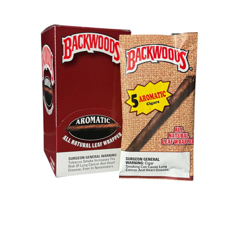 BACKWOOD - AROMATIC CIGARS - 8 Packs of 5