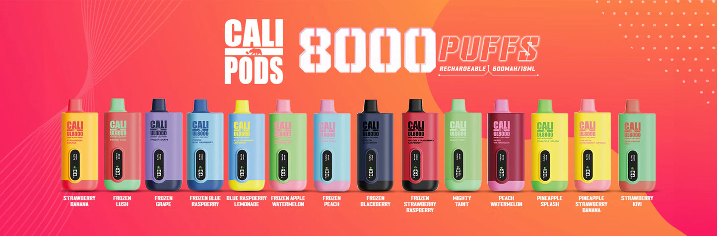 CALI - 5% DISPOSABLE (18ML) - 8K PUFFS 6CT/ BOX