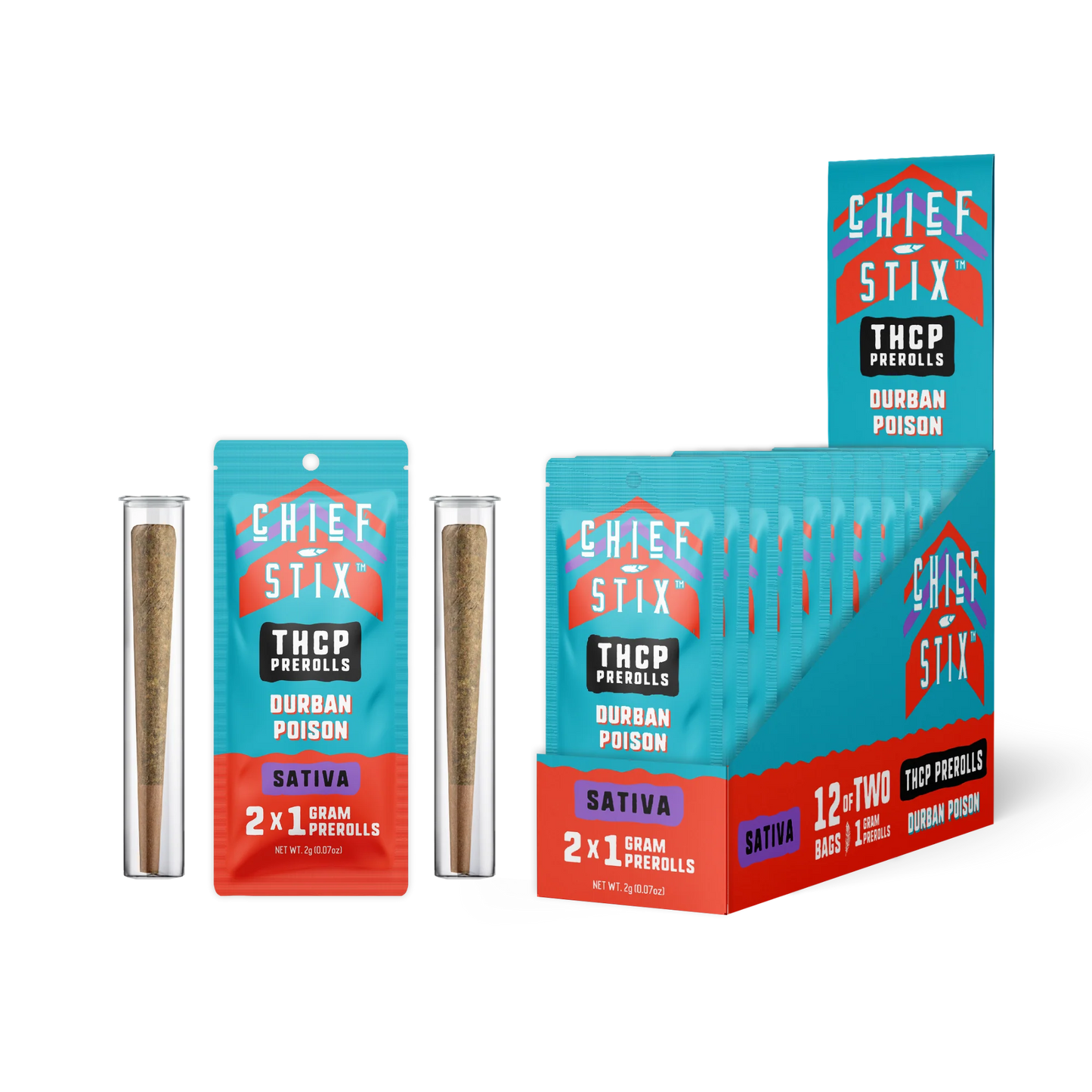 CHIEF STIX THCP 2CT 1G PREROLLS 12CT BOX