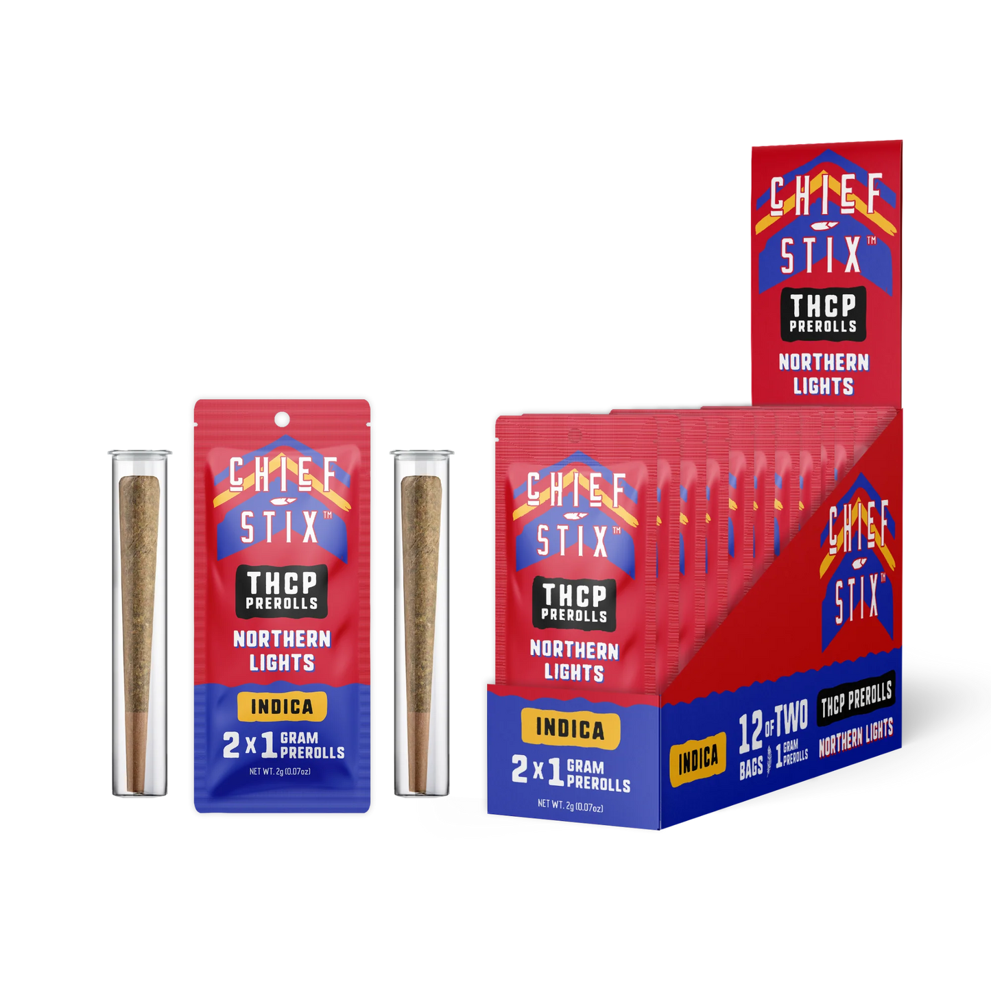 CHIEF STIX THCP 2CT 1G PREROLLS 12CT BOX