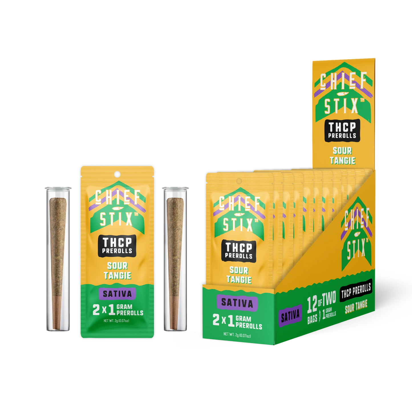CHIEF STIX THCP 2CT 1G PREROLLS 12CT BOX