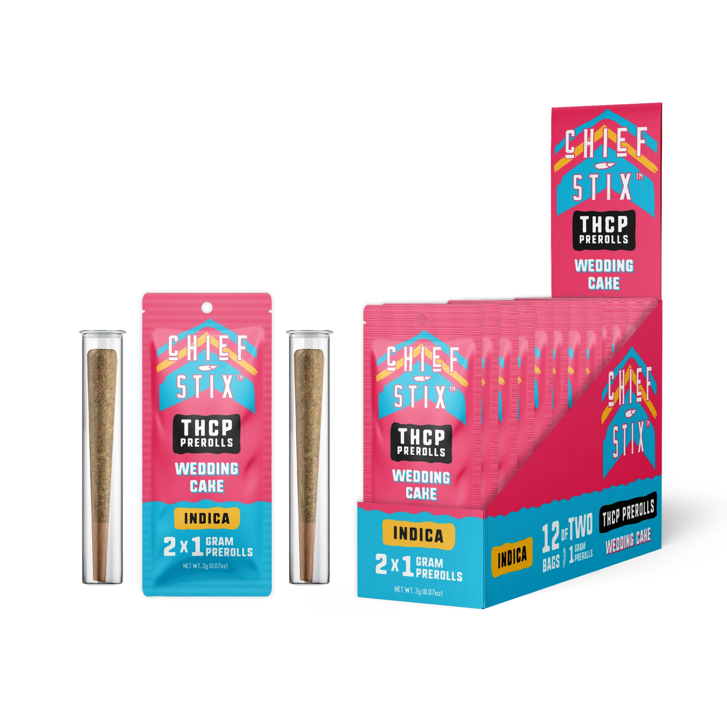 CHIEF STIX THCP 2CT 1G PREROLLS 12CT BOX
