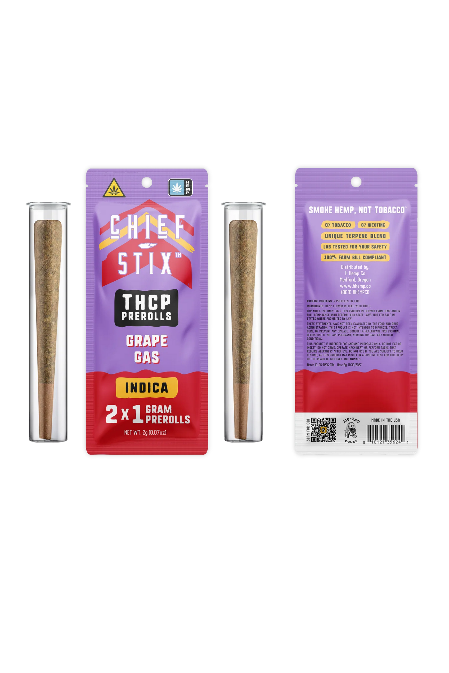 CHIEF STIX THCP 2CT 1G PREROLLS 12CT BOX