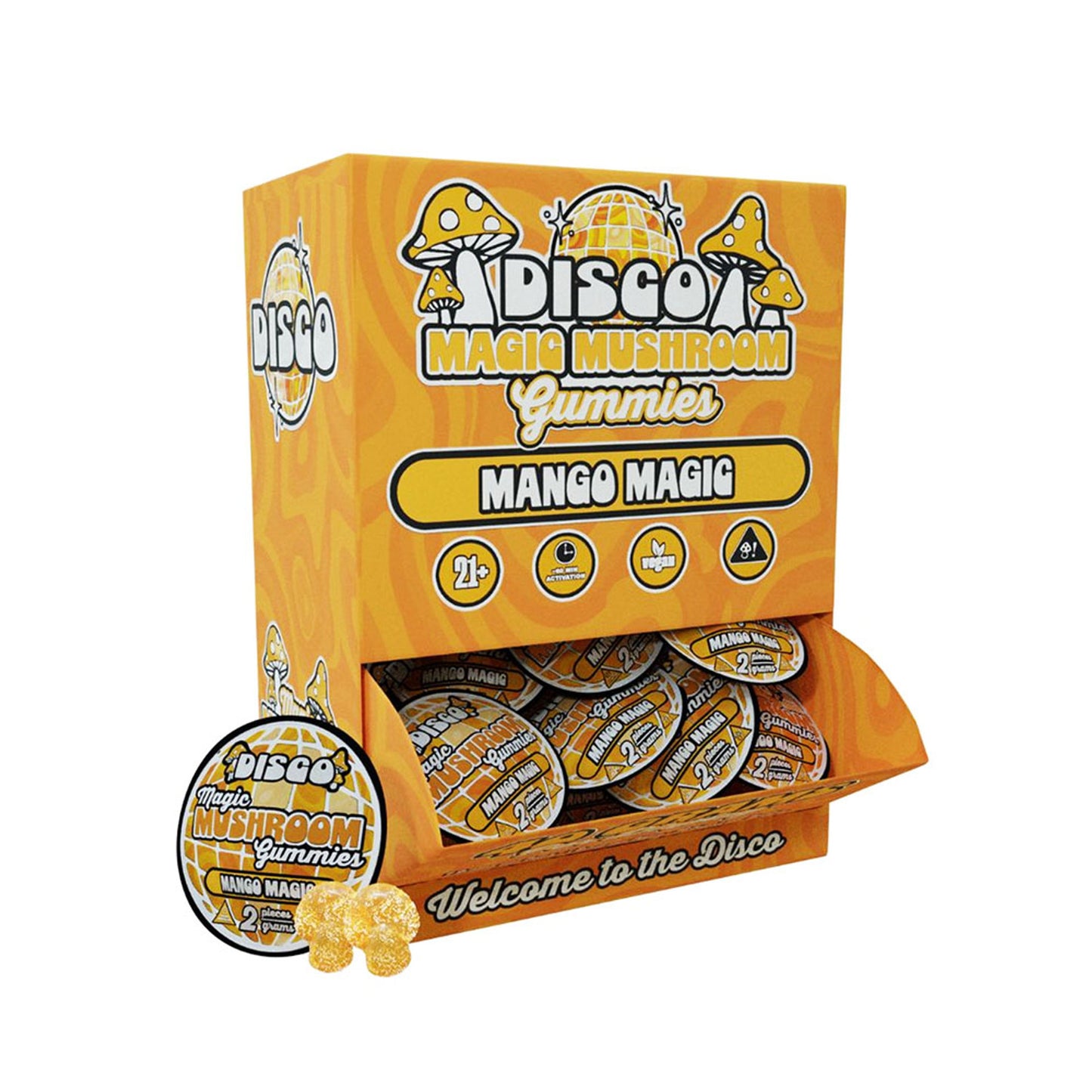 DISCO X CHAPO MAGIC MUSHROOM BLEND 40GM 2PK GUMMIES 20CT/ BOX