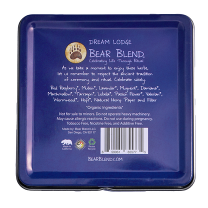 BEAR BLEND - DREAM LODGE HERBAL CIGARETTES - 10PACK/TIN