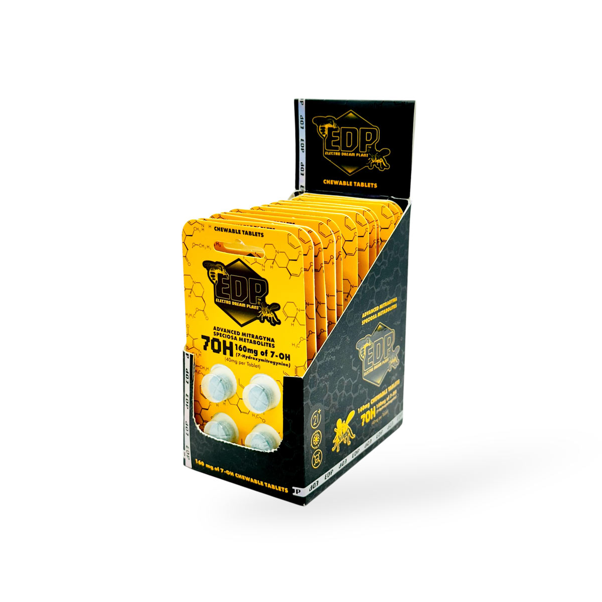 EDP 7OH HYDROXY ADVANCED MITRAGYNA 40MG PER TABLET 4PK 12CT/ BOX