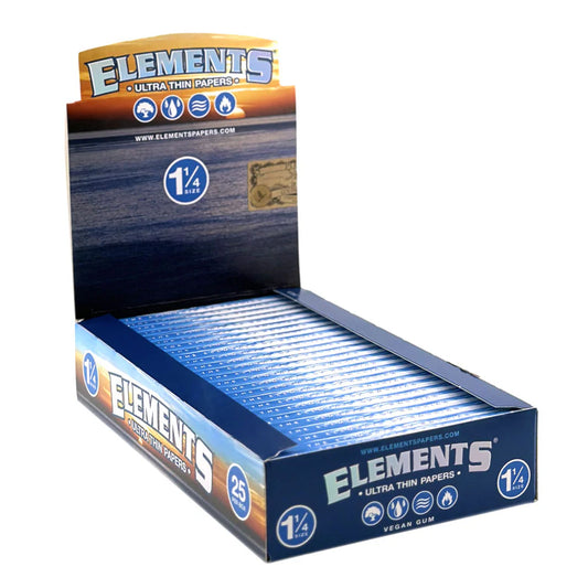 ELEMENTS ULTRA THIN PAPER 1 1/4 SIZE - 25 PER BOX