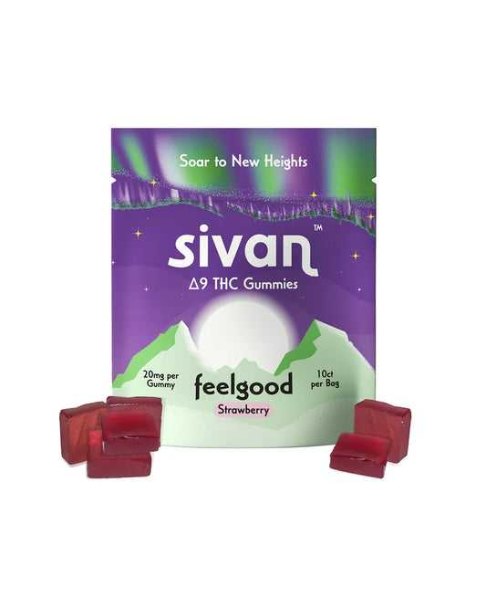 SIVAN FEELGOOD GUMMIES △9 THC 2OOMG 10CT - 10 PACK PER BOX