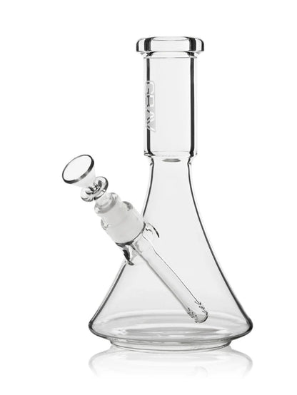 GRAV - MEDIUM DECO BEAKER WATER PIPE - CLEAR