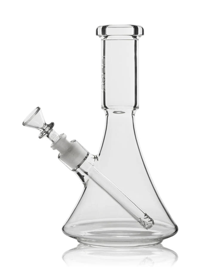 GRAV - MEDIUM DECO BEAKER WATER PIPE - CLEAR