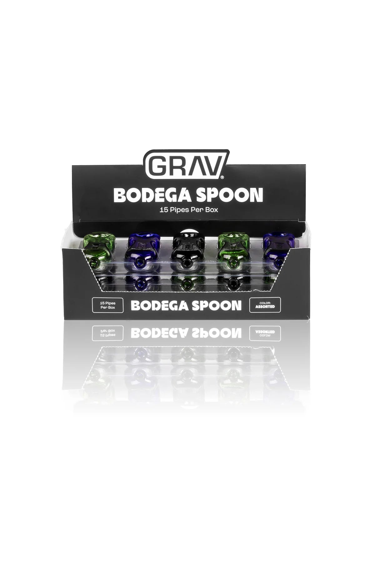 GRAV - BODEGA SPOON - ASSORTED COLORS POP DISPLAY - 15PACK / BOX