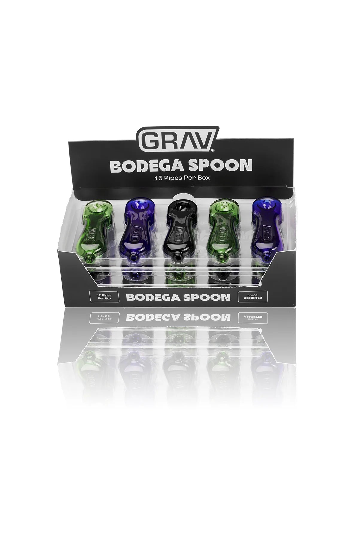 GRAV - BODEGA SPOON - ASSORTED COLORS POP DISPLAY - 15PACK / BOX