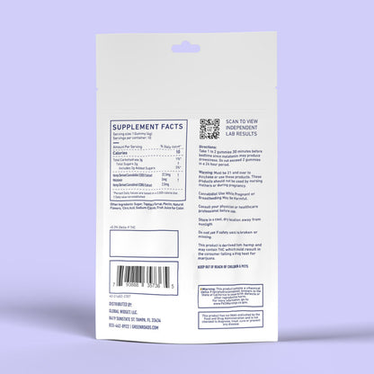 GREEN ROADS - CBD+CBN 25MG GUMMIES |4PACK/BOX|