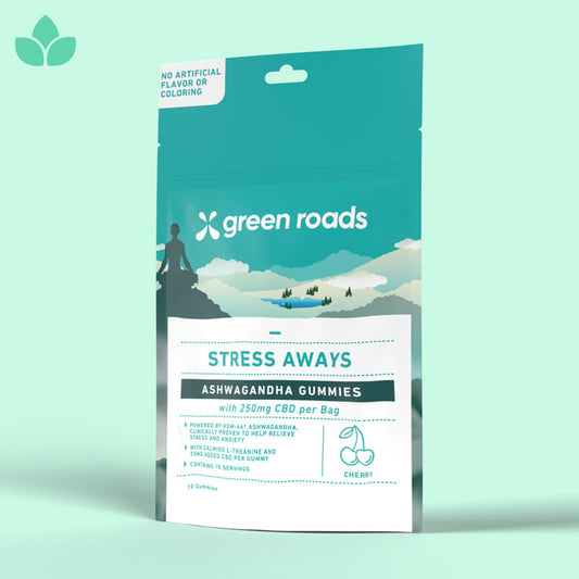GREEN ROADS - CBD GUMMIES - 250MG PER BAG|4COUNT/BOX|