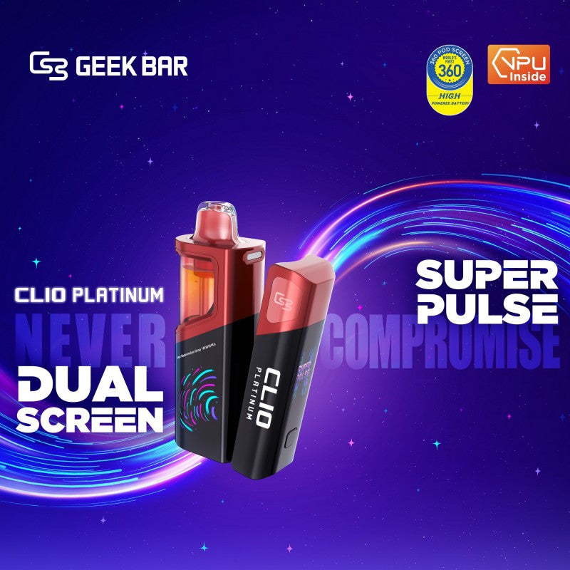 GEEK BAR - CLIO PLATINUM 5% DISPOSABLE POD (80ML) 50K PUFFS 5CT/ BOX