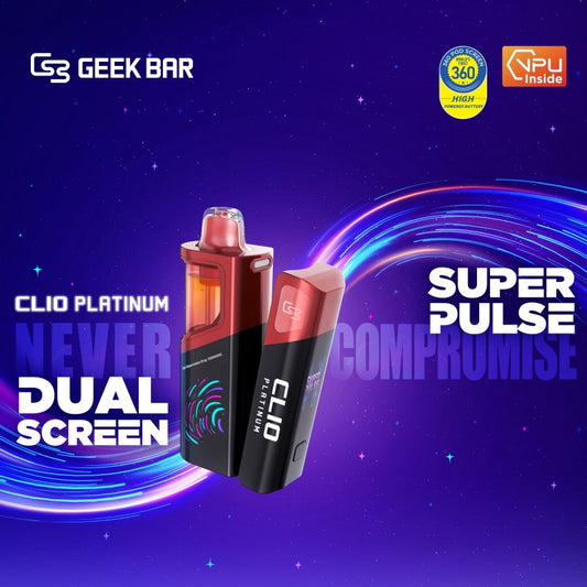 GEEK BAR - CLIO PLATINUM 5% DISPOSABLE POD (80ML) 50K PUFFS 5CT/ BOX