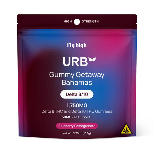 URB - GUMMY GETAWAY BAHAMAS |DELTA8THC|DELTA10THC| 1750MG - 6PACK