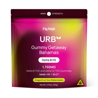 URB - GUMMY GETAWAY BAHAMAS |DELTA8THC|DELTA10THC| 1750MG - 6PACK