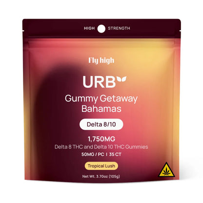 URB - GUMMY GETAWAY BAHAMAS |DELTA8THC|DELTA10THC| 1750MG - 6PACK