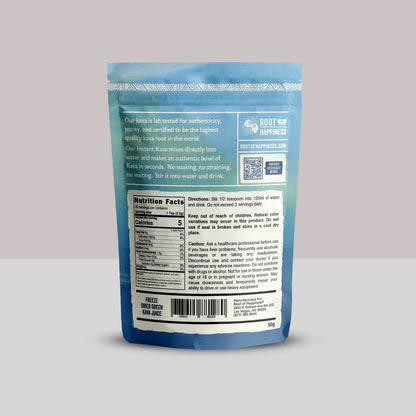 ROOT OF HAPPINES - INSTANT KAVA PREMIUM GROUND KAVA ROOT - 50GRAM BAG