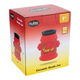 FUJIMA FIREVHYDRANT CERAMIC STASH JAR 5"