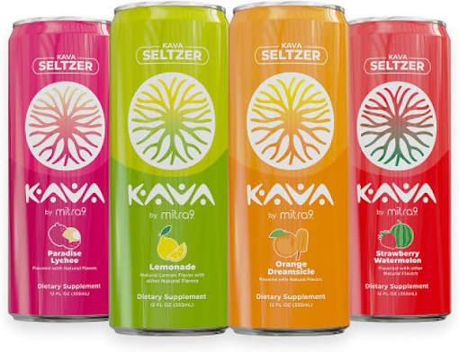 MITRA 9 - KAVA SELTZER - DIETRY SUPPLIMENTS - 12 FL OZ - 4 PACK