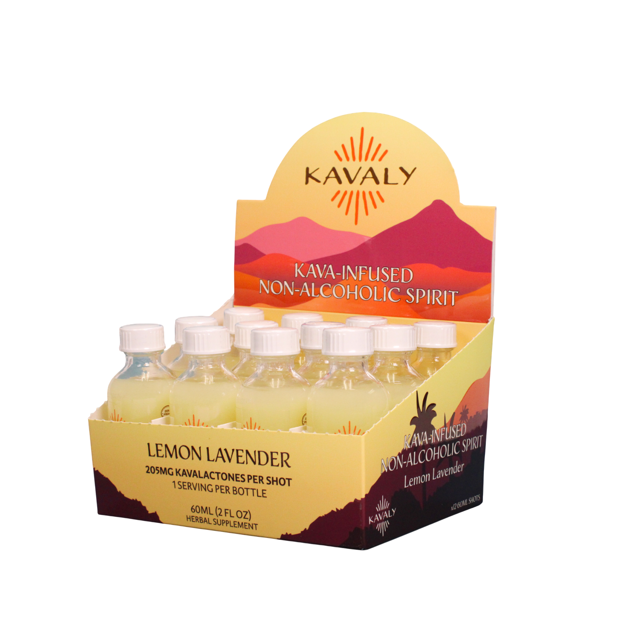 KAVALY - KAVA INFUSED SPIRIT 60ML - 205MG KAVALACTONES PER SHOT