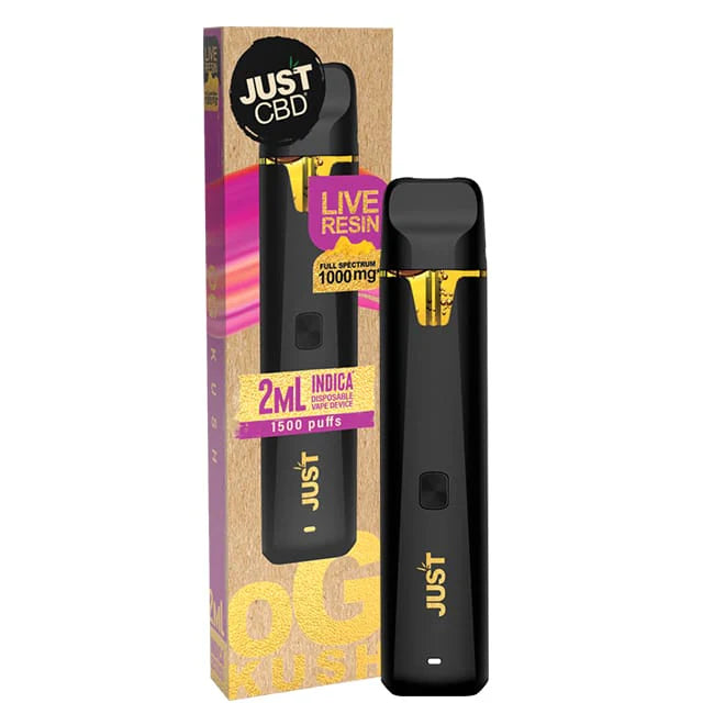 JUST CBD - LIVE RESIN 2ML - 1500 PUFFS - 10PACK-BOX