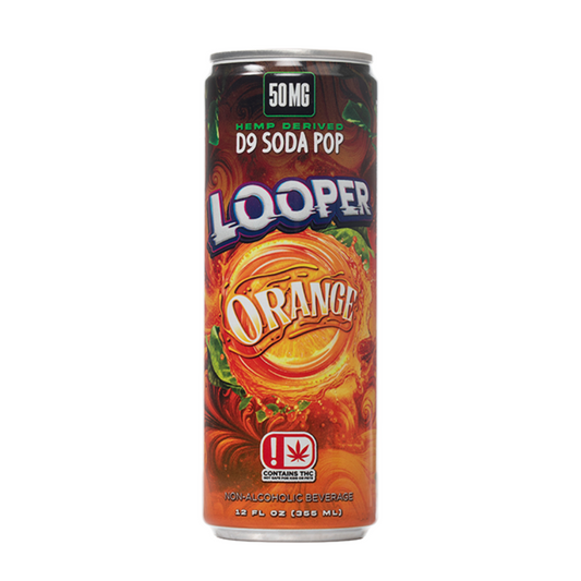 LOOPER 50MG HEMP D9 SODA (12OZ 355ML/ CAN) 4CT/ BOX