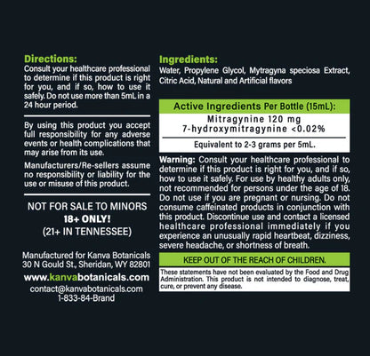 BOTANICALS - KANVA FOCUS + FLOW KAVA AND KRATOM 12COUNT / BOX