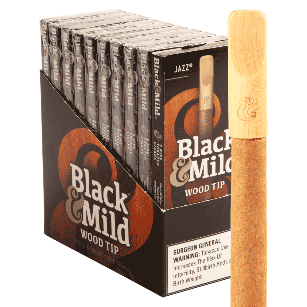 BLACK & MILD JAZZ - WOOD TIP / 10PACK/5COUNT