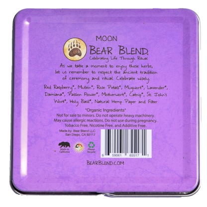 BEAR BLEND - MOON HERBAL CIGARETTES - 10PACK/TIN