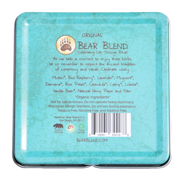 BEAR BLEND - ORIGINAL  HERBAL CIGARETTES - 10PACK/TIN