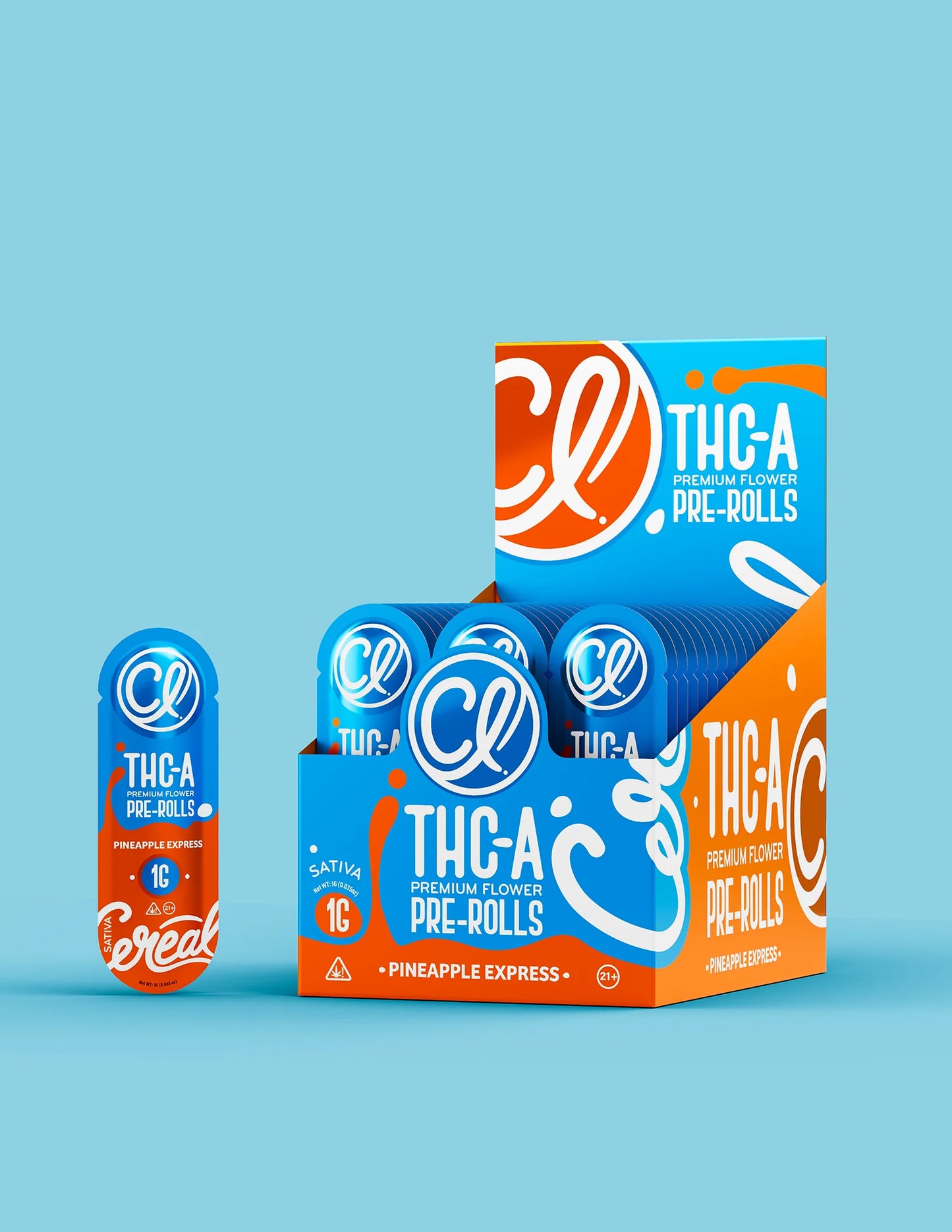 CEREAL LAB - 1G THCA  PRE-ROLLS  – 50 COUNT DISPLAY / BOX