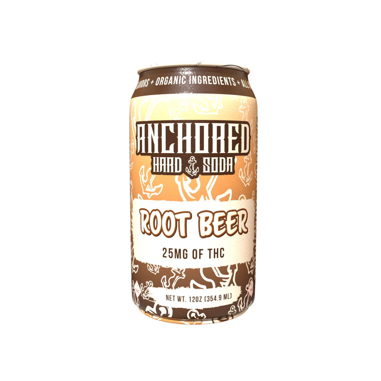 ANCHORED - D9 HARD SODA - 25MG THC 4PACK