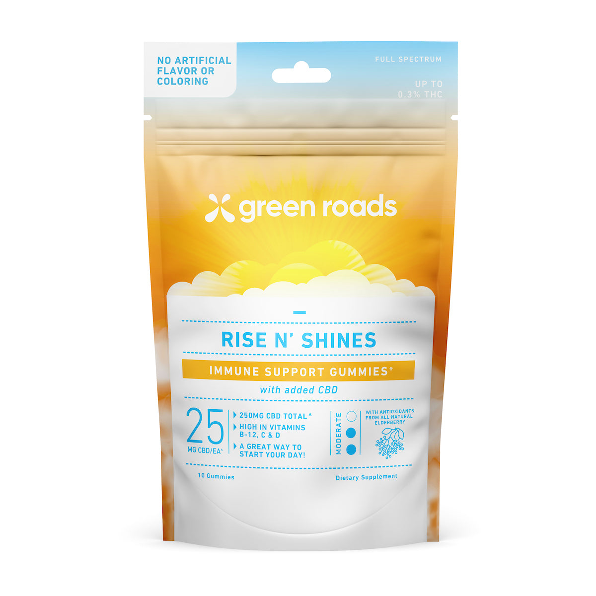 GREEN ROADS - CBD GUMMIES - 250MG PER BAG|4COUNT/BOX|