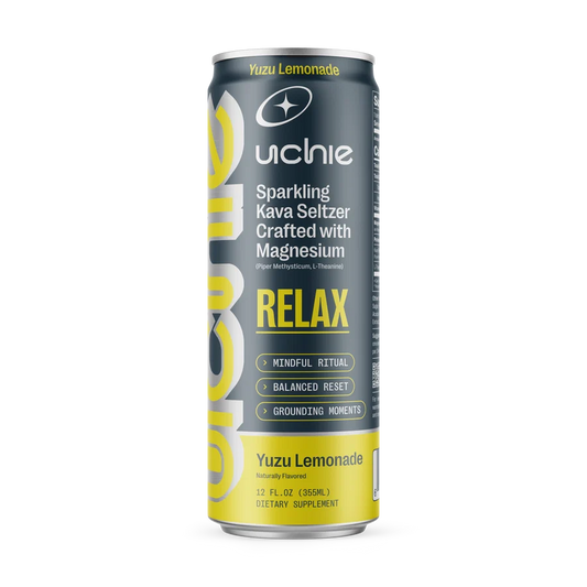 UCHIE - RELAX SOARLING KAVA SELTZER CRAFTED WITH MAGNESIUM - 12OZ - 12/PACK