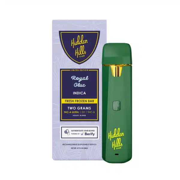 HIDDEN HILLS HEADY BLEND DISPOSABLE 2G |THC-A ULTRA | D9 | THC-B - 5PK