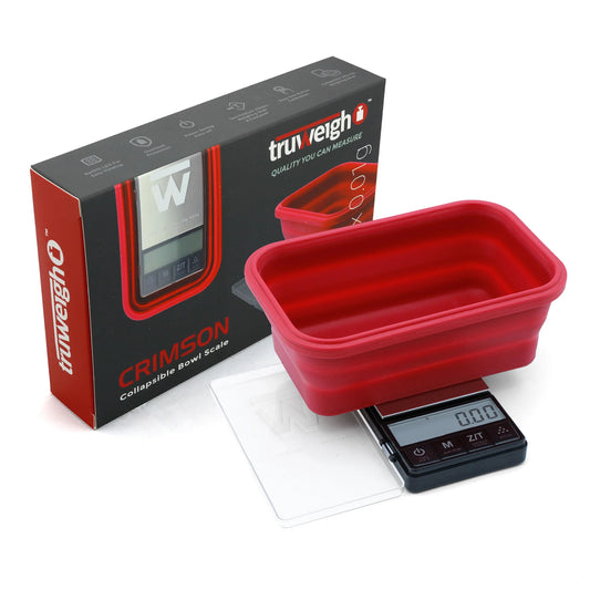 TRUWEIGH - CRIMSON COLLAPSIBLE BOWL DIGITAL SCALE