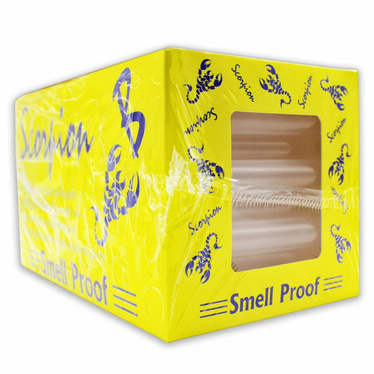 SCORPION SMELL PROOF TUBE CLEAR 100CT BOX
