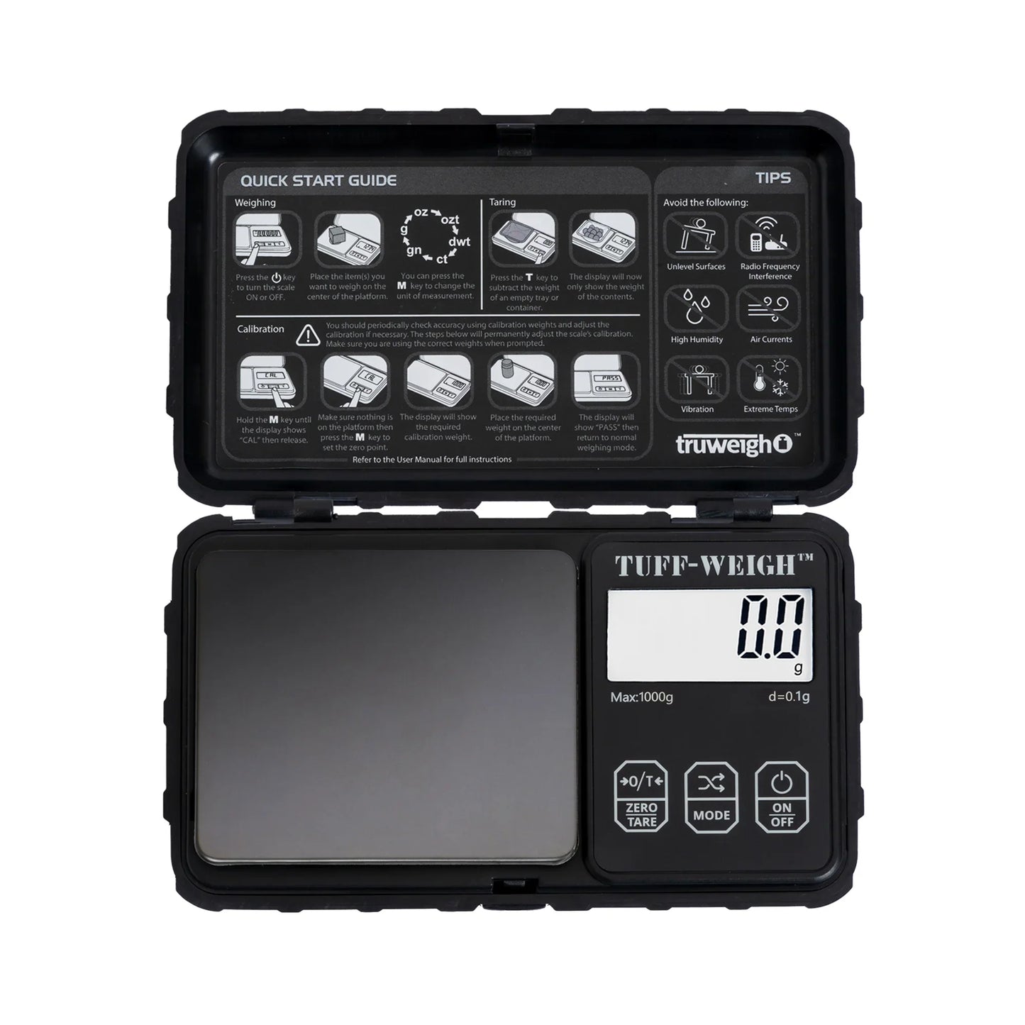 TRUWEIGH - TUFF WEIGH 1000G X 0.1G DIGITAL MINI SCALE